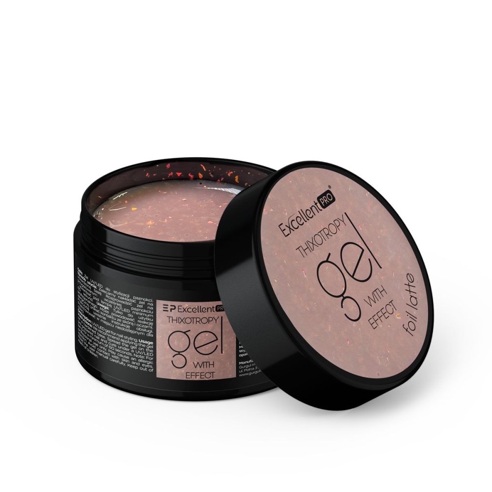 Thixotropy Gel With Effect Foil Latte Thixotropy Gel With Effect – Foil Latte Modeling Gel