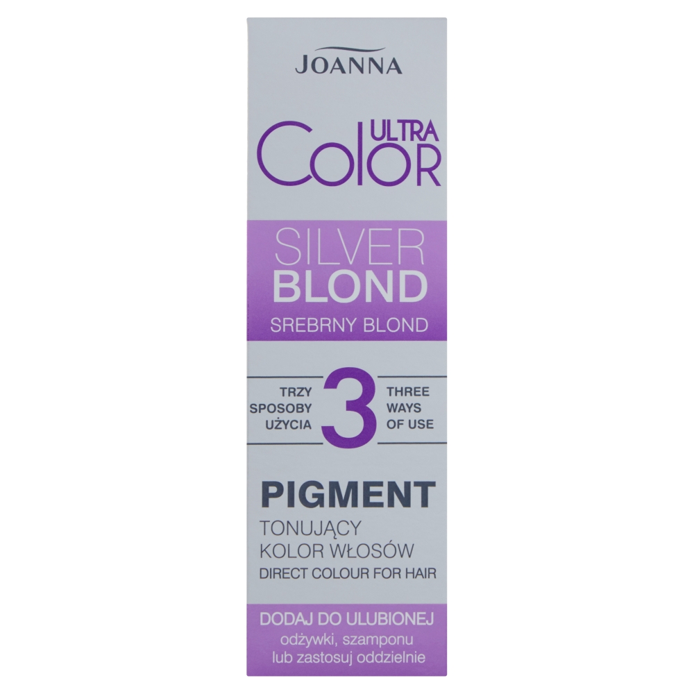 Joanna, Ultra Color Farba na vlasy Tónovací pigment Strieborná blond 100ml