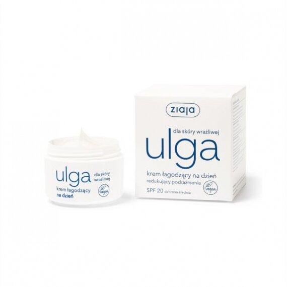 Ulga Upokojujúci Denný Krém Znižujúci Podráždenie SPF20 Stredná Ochrana 50ml