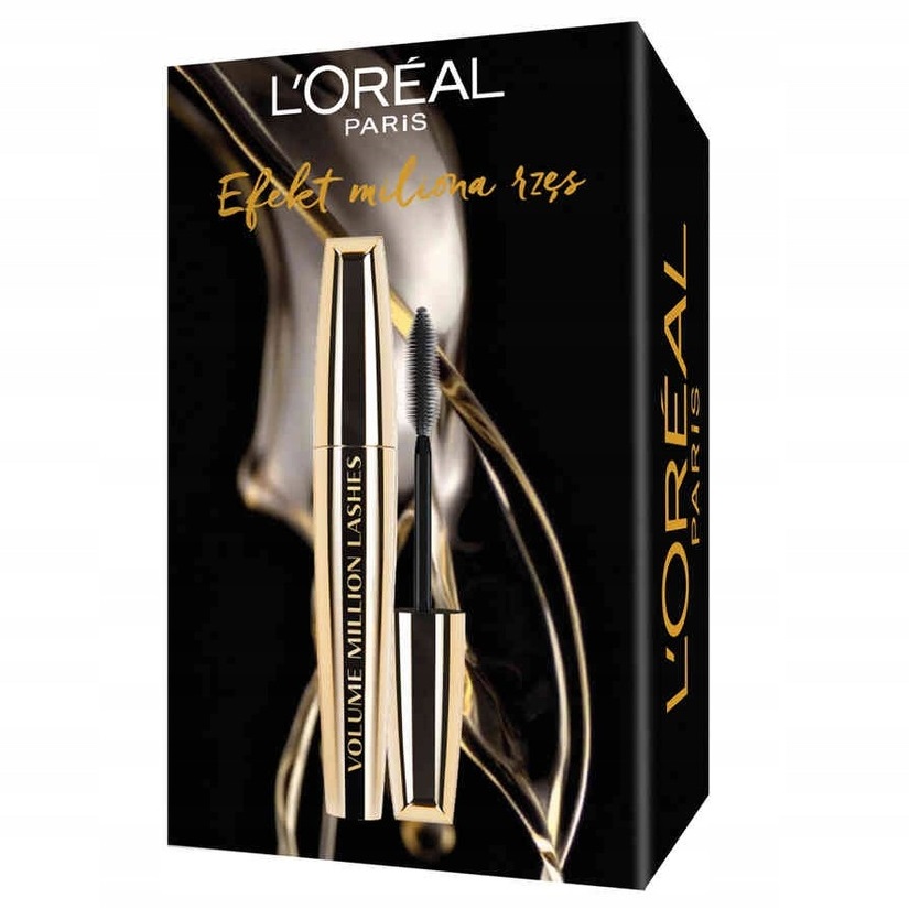 L'Oréal Paris, Million Eyelash Effect set zhušťující řasenka 11ml + micelární voda pro normální a smíšenou pleť 400ml