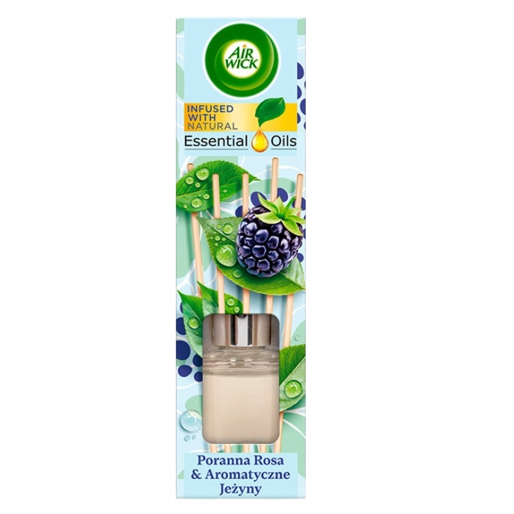 Air Wick, Vonné tyčinky s esenciálnymi olejmi Morning Rose a Aromatic Blackberry 40ml