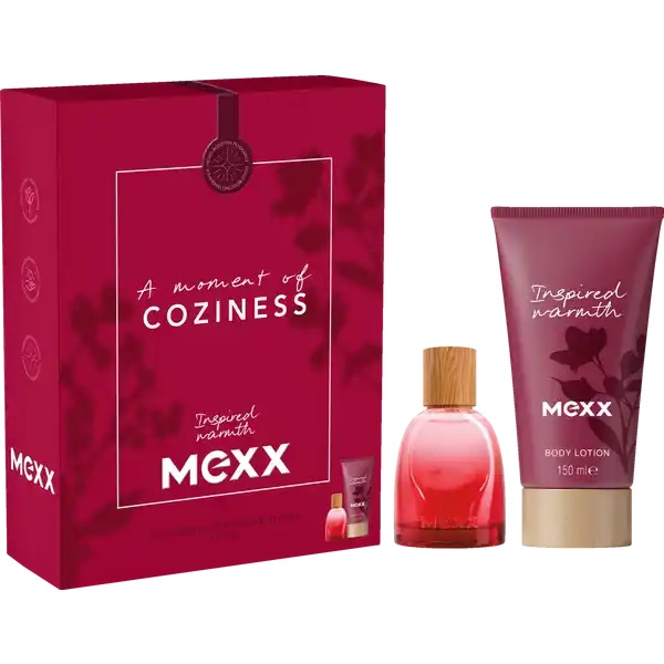 Mexx Inspired Warmth Woman set parfémová voda ve spreji 30ml + tělové mléko 150ml