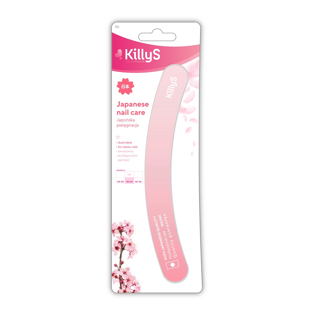 Japanese Nail Care Pilnik Do Paznokci Banan 180/240 Różowy