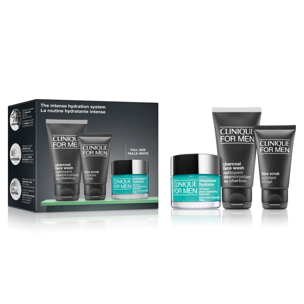The Intense Hydration System Sada: 50 Ml Krém Na Tvár + 30 Ml Peeling Na Tvár + 50 Ml čIstiaci Prípravok Na Tvár