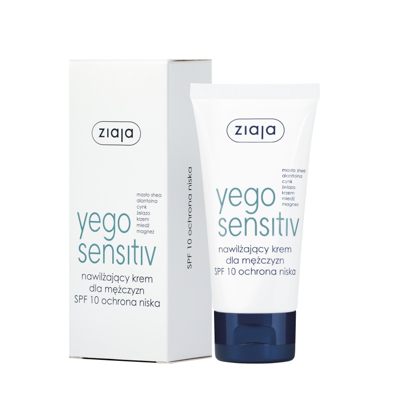 Yego Sensitiv Hydratačný Krém Pre Mužov S Nízkou Ochranou SPF10 50ml