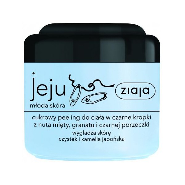 Jeju Cukrowy Peeling Do Ciała W Czarne Kropki