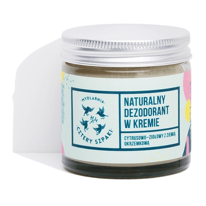 Prírodný Dezodorant V Kréme S Diatomitovou Zeminou Lemon-Herb 60ml