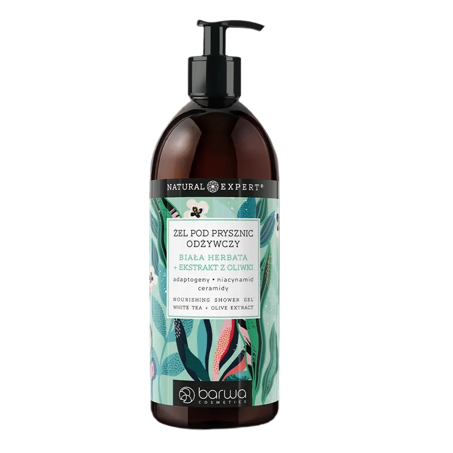 Barwa, Natural Expert vyživujúci sprchový gél Biely čaj + olivový extrakt 480ml