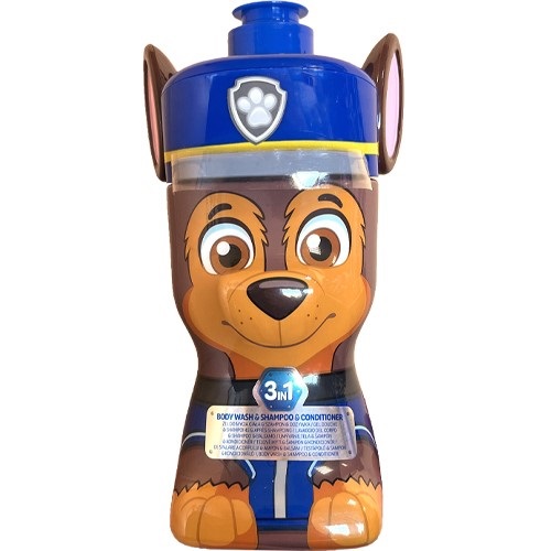 Paw Patrol, sprchový gél 3v1, šampón a kondicionér pre deti Chase 400ml