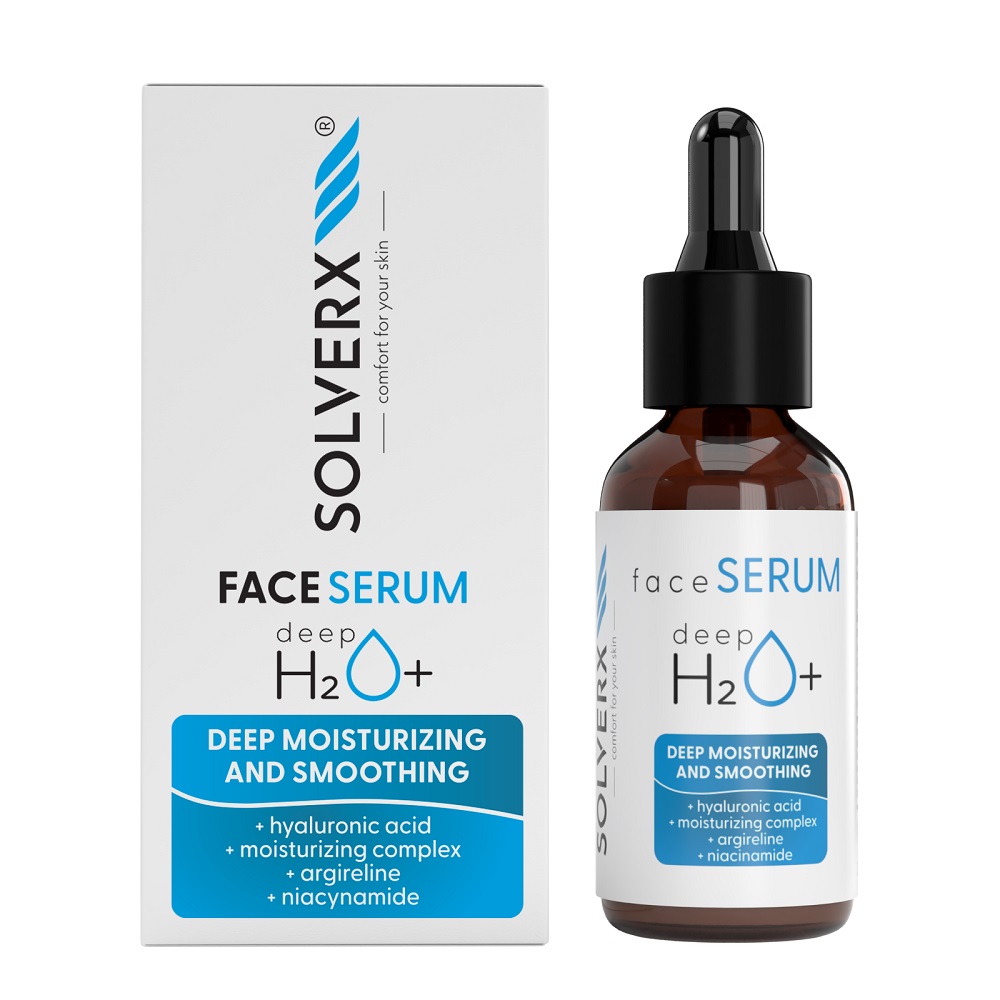 SOLVERX, Deep H2O+ sérum na tvár 30ml