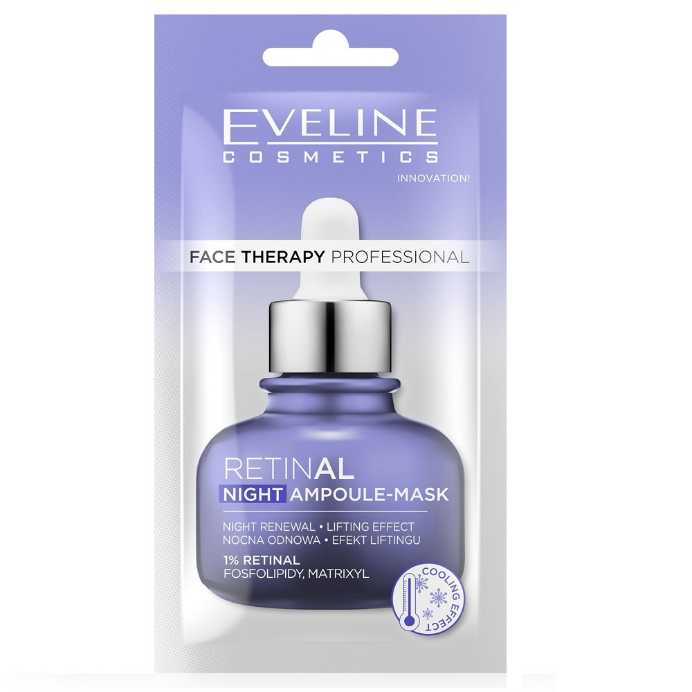 Eveline Cosmetics Face Therapy Professional Ampoule-Mask krémová maska na tvár Retinal 8ml