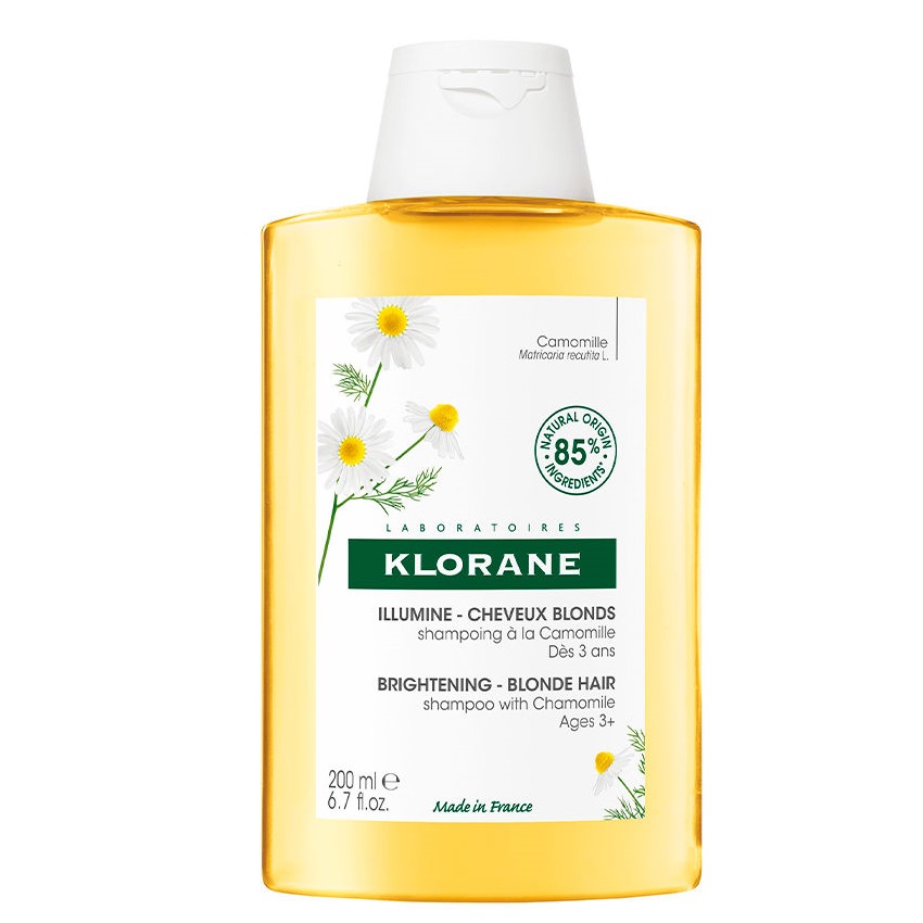 Klorane, Rozjasňujúci šampón s harmančekom na oživenie farby pre blond vlasy 200 ml