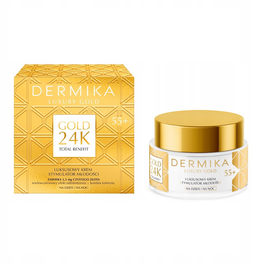 Luxury Gold 24K Total Benefit Luksusowy Krem Stymulator MłodośCi 55+ 50ml