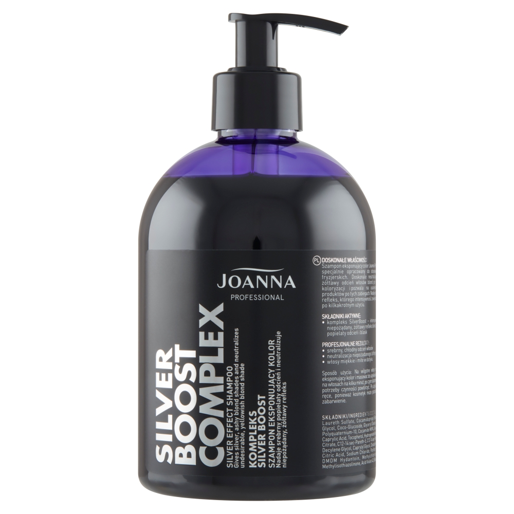Joanna Silver Boost Complex fialový šampón neutralizujúci žlté tóny 500 g