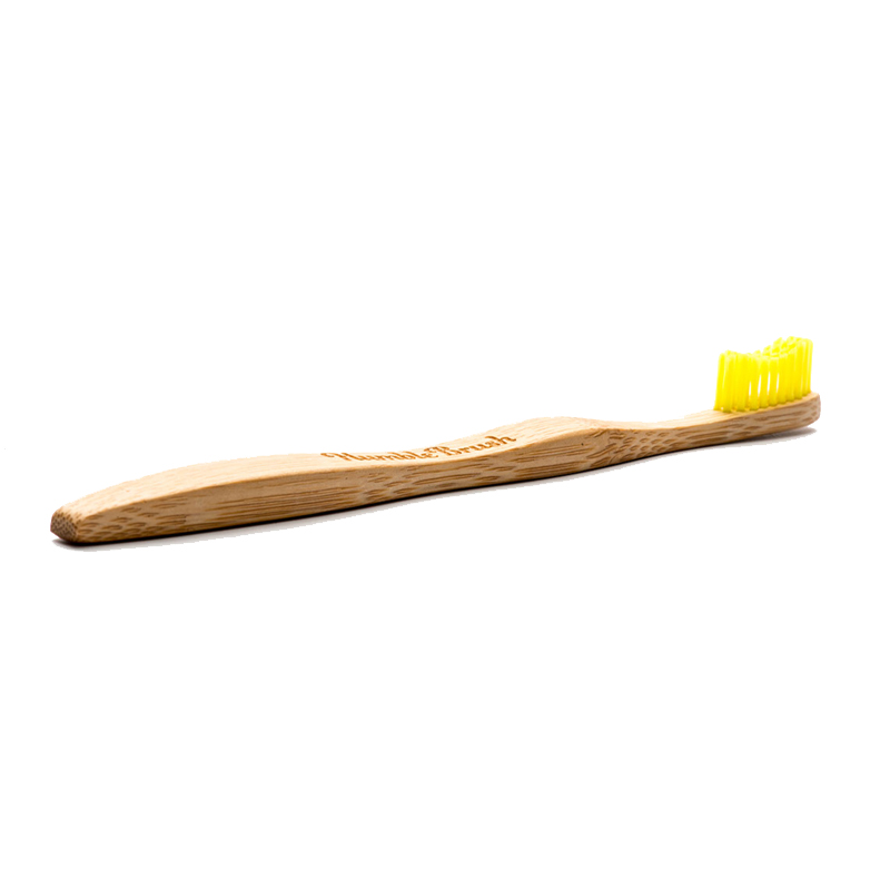 Skromná, Bamusová Zubatá Kefka Soft Yellow