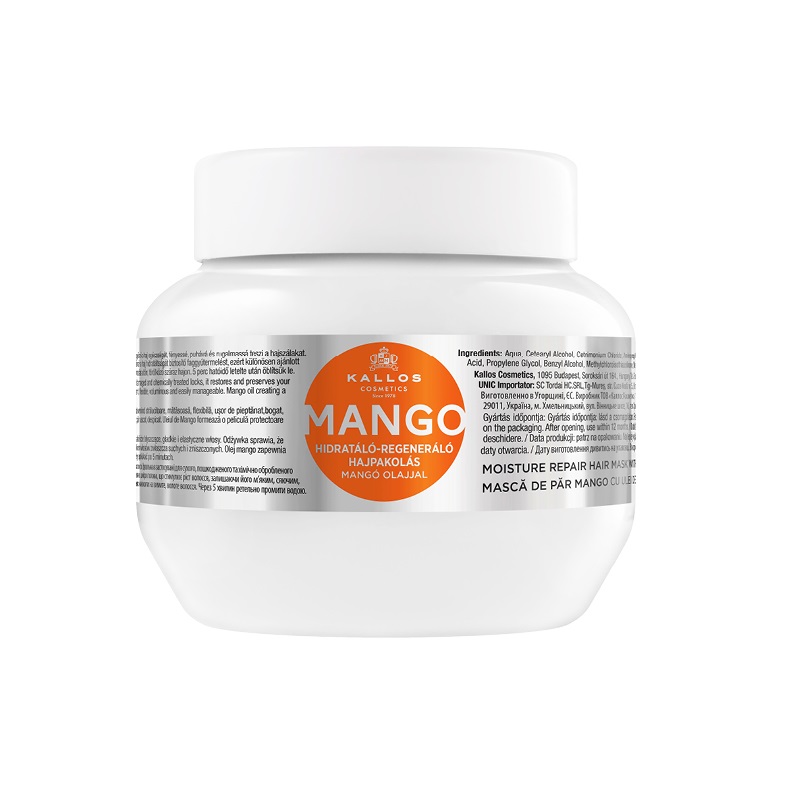 Kallos KJMN MANGO hydratačná a regeneračná maska na vlasy 275 ml