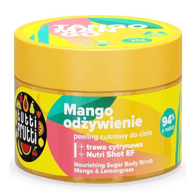 Tutti Frutti Odżywczy Peeling Cukrowy Do Ciała Mango I Trawa Cytrynowa + Nutri Shot EF
