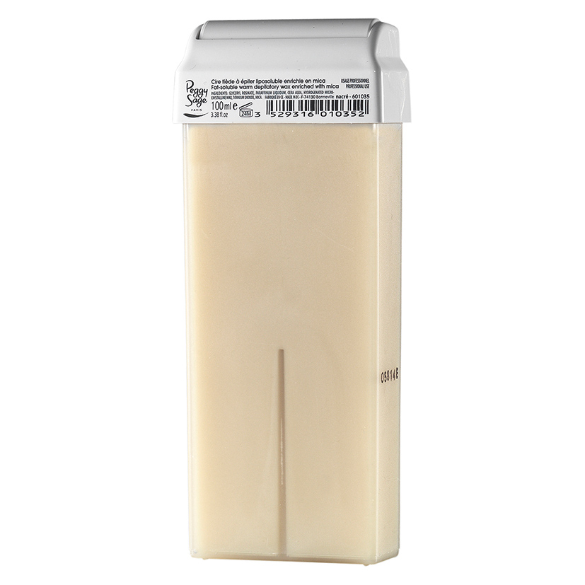 Peggy Sage, teplý depilační vosk rozpustný v tucích Vert náplň tělového vosku Pearl 100 ml