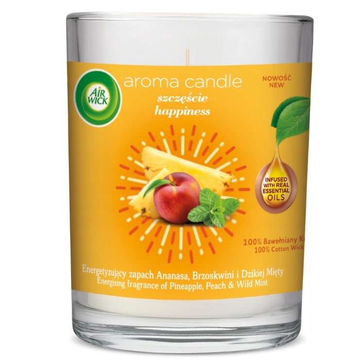 Air Wick, Aroma Candle Happiness vonná sviečka 220g