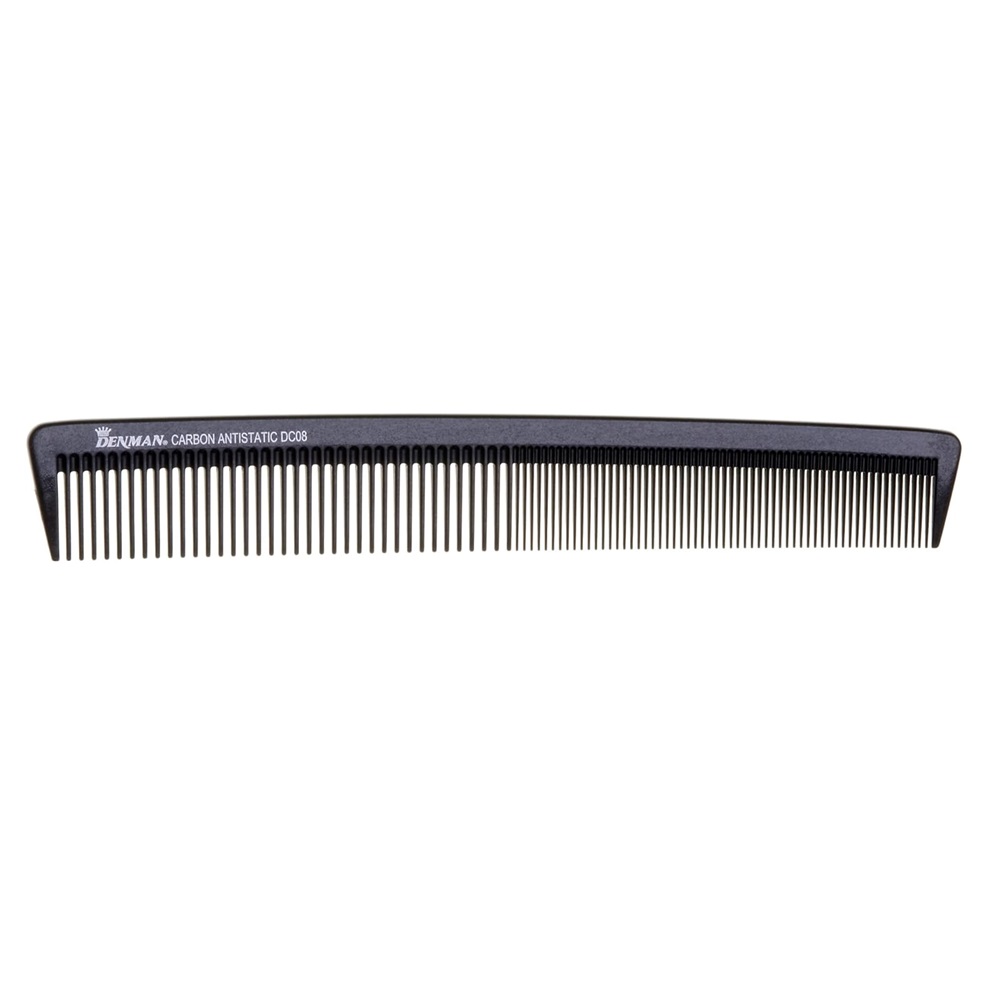 DC08 Carbon Barbering Comb ČIerny Hrebeň Na Strihanie Vlasov