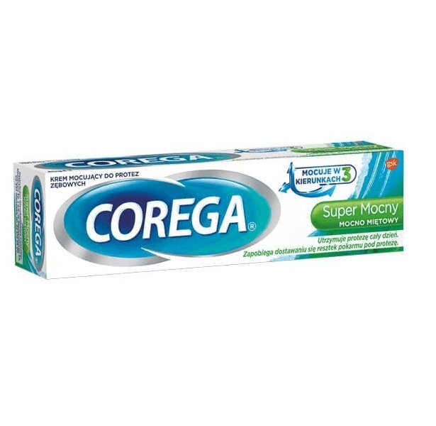 Super Mocny Krem Mocujący Do Protez Zębowych Mocno Miętowy