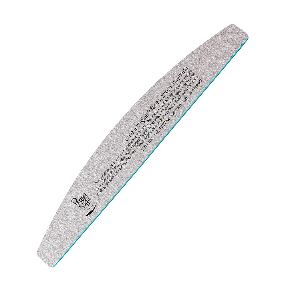 2-Way Nail File Zebra Medium 3