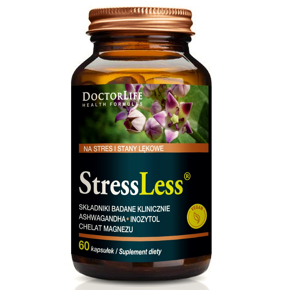 StressLess Na Stres I Stany Lękowe Suplement Diety 60 Kapsułek