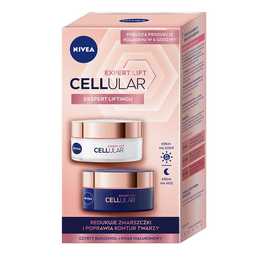 Nivea, Cellular Expert Lift sada denný krém proti starnutiu SPF30 50ml + nočný krém proti starnutiu 50ml