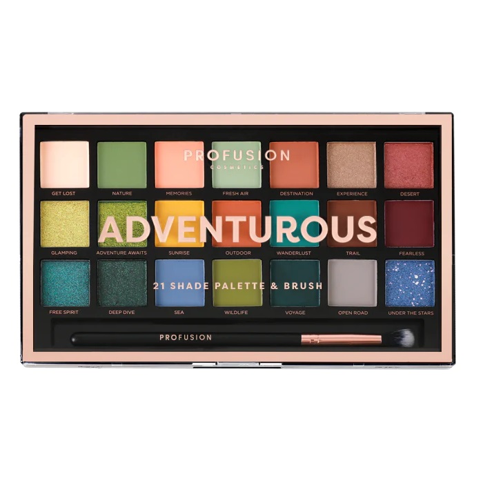Paleta Očných Tieňov Adventurous Palette 21 Očných Tieňov So šTetcom