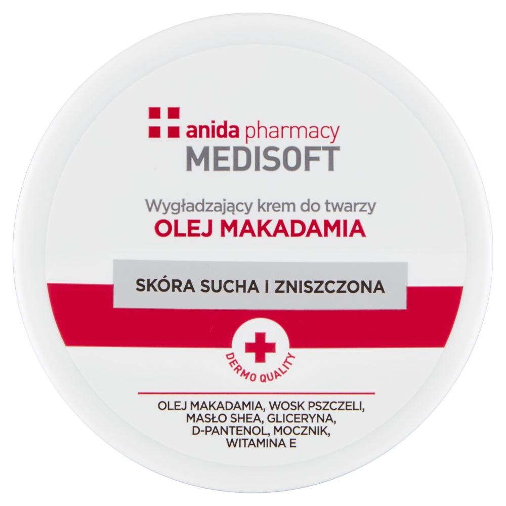 Anida, Medisoft vyhladzujúci krém na tvár s makadamiovým olejom 100ml