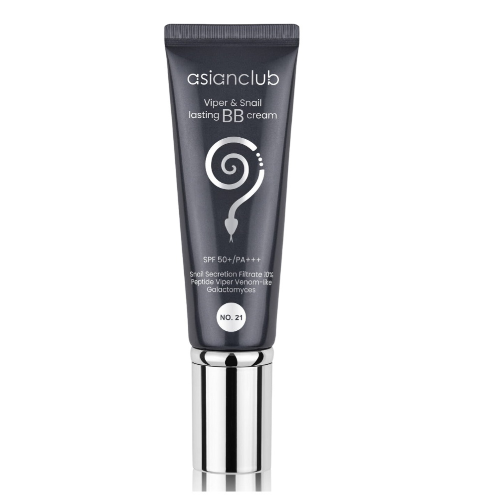 AsianClub, Viper &amp; Snail Lasting BB Cream SPF50+/PA+++ Multifunkčný BB krém č. 21 50g