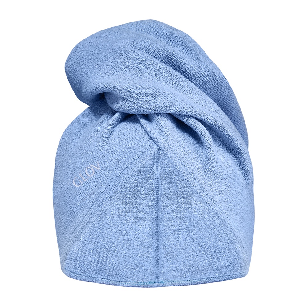 Ultra-absorbent Hair Towel Wrap Ultraabsorpční Modrý Turban Pro Péči O Vlasy