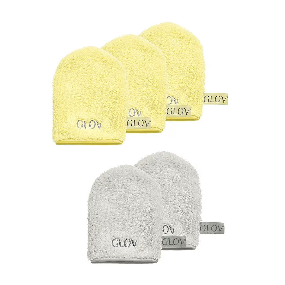 Water-Only Skin Zestaw Rękawiczek Do Demakijażu I Oczyszczania Twarzy Baby Banana 4szt + Silver Stone 4szt 2