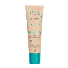 Lumene Matte Oil-Control Foundation SPF20 Zmatňující podkladová báze na obličej 0,5 Light 30ml