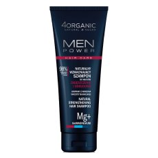 4organic Men Power naturalny wzmacniający szampon do włosów Zagęszczenie i Odbudowa 250ml
