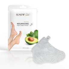 SunewMed+, Výživná krémová maska na nohy regeneračná maska na nohy z avokáda