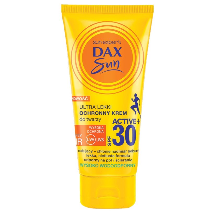 Dax Sun, Ultraľahký ochranný krém na tvár SPF30 Active+ 50ml