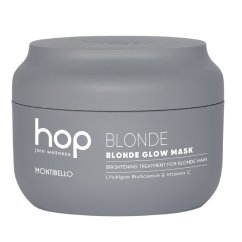 MONTIBELLO, Hop Blonde Glow Mask rozświetlająca maska do włosów rozjaśnianych i blond 200ml