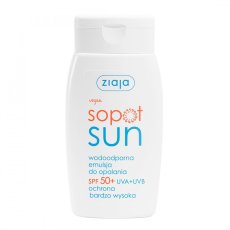 Ziaja, Sopot Sun vodoodolná opaľovacia emulzia SPF50+ 125ml