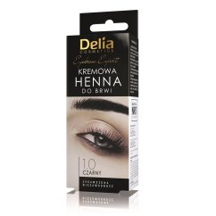 Delia, Eyebrow Expert kremowa henna do brwi 1.0 Czerń 15ml