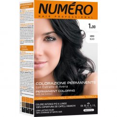 NUMERO, Permanentné farbenie vlasov 1 Black 140ml
