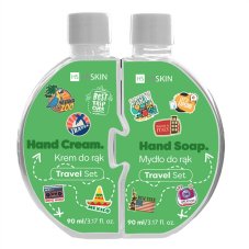 HiSkin Puzzle Travel sada krém na ruky 90ml + mydlo na ruky 90ml