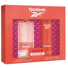Reebok, Move Your Spirit Women zestaw woda toaletowa spray 100ml + dezodorant spray 150ml