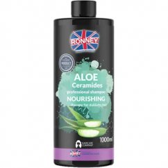 Ronney, Aloe Ceramides Professional Shampoo Vyživujúci hydratačný šampón na suché a matné vlasy 1000ml
