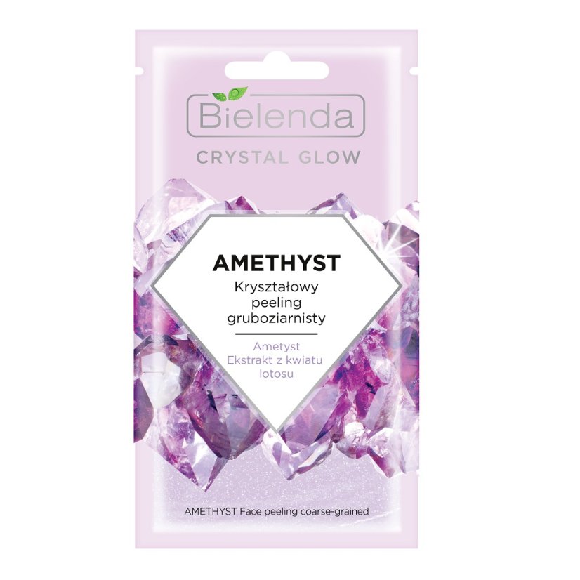 Bielenda, Crystal Glow Ametyst kryštálový hrubý peeling 8g