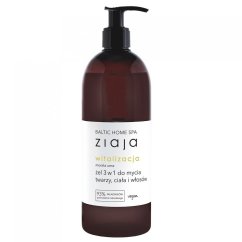 Ziaja, Baltic Home Spa Vitalizačný gél 3 v 1 na umývanie tváre, tela a vlasov Apricot Ume 500ml