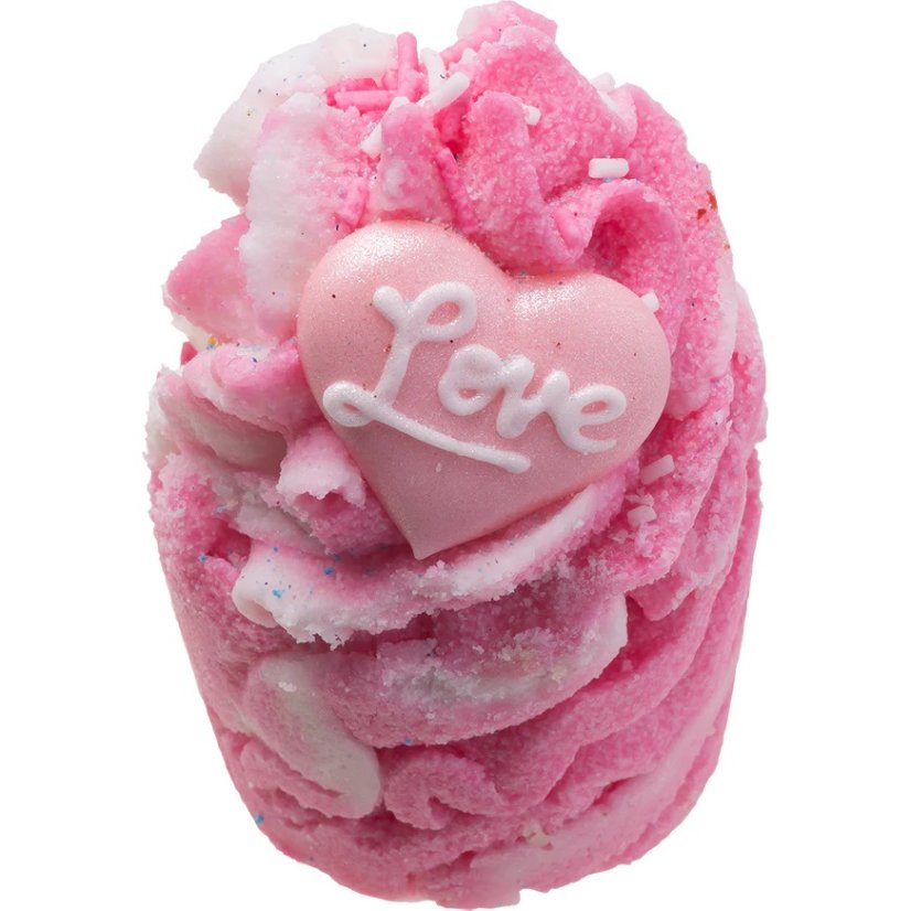 Bomb Cosmetics, P.S. I Love You Bath Mallow maslový koláčik do kúpeľa 50g