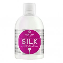 Kallos Cosmetics, KJMN Silk Shampoo szampon do włosów z oliwą z oliwek i proteinami jedwabiu 1000ml
