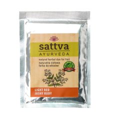 Sattva, Natural Herbal Dye for Hair naturalna ziołowa farba do włosów Light Red 10g