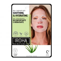 IROHA nature, Soothing & Hydrating Tissue Face Mask nawilżająca maska w płachcie z aloesem i kwasem hialuronowym 20ml